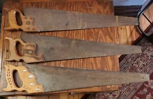 Lot of 3 Hand Saws.  One Is Stanley.  Unsure If They Are Vintage Or Modern