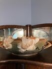 Roseville Magnolia Brown 1943 Mid Century Modern Art Pottery Console Bowl 448-8”