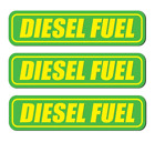 3x Diesel Fuel Only sticker decal tank fuel door vinyl laminate label