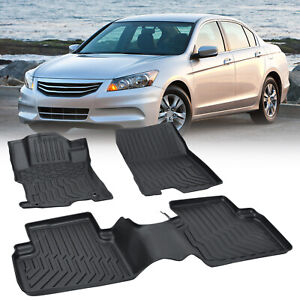 TPE Rubber Car Floor Mats All-Weather For 08-12 Honda Accord