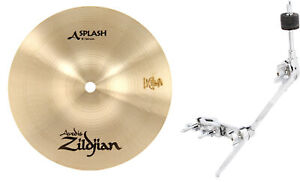 Zildjian 8 inch A Zildjian Splash Cymbal + Gibraltar SC-GCA Value Bundle