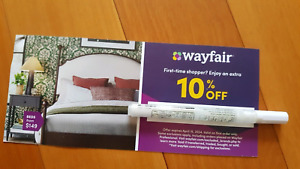 Wayfair.com 10% off coupon Exp: 4/15/2024 FIRST ORDER FAST DELIVERY