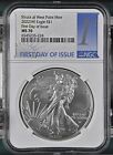 2022-W NGC MS70 First Day of Issue American Silver Eagle $1, West Point Mint