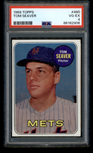 86182906 1969 Topps Tom Seaver #480 PSA 4 New York Mets