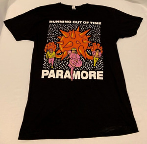 Paramore Running Out of Time Black T-Shirt (Women's Large, Used)