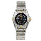Ladies Breitling 28mm Callistino Two Tone Watch with Blue Dial. (B52045)