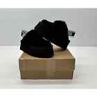 UGG Women's Funkette Suede Shearling Platform Slippers Black Size 7 NIB #017S