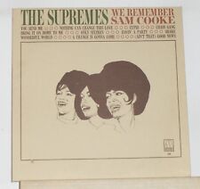 The Supremes - We Remember Sam Cooke - 1965 Mono Vinyl LP Record Album