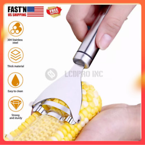 Corn Peeler Stainless Steel Cob Thresher Stripper Remover Kitchen Cutter Tool US