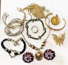 12k Gold Filled Sterling Mid Century Modern Costume Mixed Jewelry Lot 11 Signed