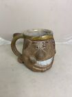 Vintage Face Mug Art Pottery 3D Coffee Cup Smiling Cigar Handmade Stoneware