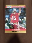Joe Montana 1990 Pro Set #2 1989 NFL Player Of the Year 49ers ERROR CARD!