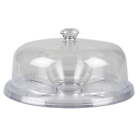 12.25 in Round Acrylic Everyday Cake Stand, Clear Odour Resistant Cake Stand