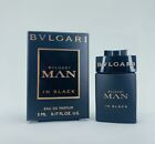 Bulgari BVLGARI Perfume MAN IN BLACK Eau De Parfum Mini Men's Cologne 0.17oz 5ml