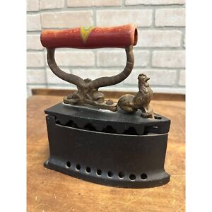 New ListingANTIQUE KKO GERMANY CHARCOAL COAL BOX SAD IRON WITH ROOSTER LATCH