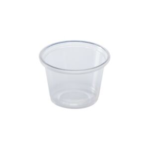 Karat 1oz Tall PP Plastic Portion Cups - Clear - 2,500 ct, FP-P100TALL-PP