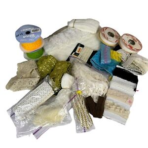 New ListingVintage Lace Textiles Ribbon Trim Mixed Lot Sewing Craft