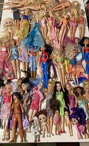 Huge Lot Of 49 Barbie And Other Dolls