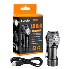 Fenix LD15R 500 Lumens LED USB rechargeable right angled flashlight w/battery