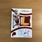 2020 Flawless Football Chris Cooley Distinguished Ruby 3-Color Patch Auto /15