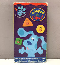 Nick Jr Blue’s Clues VHS Video Tape Shapes & Colors Nickelodeon BUY 2 GET 1 FREE