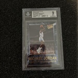 2013-14 Fleer Ultra Retro  MJ Career Highlights #9 Michael Jordan HOF BGS 9