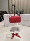 Dior Beauty Cosmetic Makeup Bag Pouch Case Clutch Red~NIB