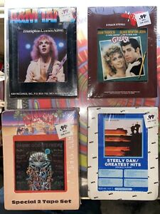 Eight Track Tape Lot Of 5 Sealed Frampton Steely Dan Grease Soundtrack