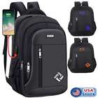 Waterproof Oxford Laptop Backpack Travel Business Shool Book Bag with USB Port