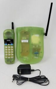 90's Vtech Cordless Phone Fone SingleLine Green Lime Model VT 9111 **Untested**
