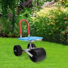 Garden Cart Rolling Stool Work Seat Gardening Helper Adjustable 360° Wheel 150kg