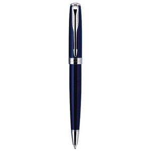 Parker Sonnet Ballpoint Pen Mini Blue Lacquer & Chrome New In Box & Xtra Refill