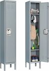 Single Door Metal Locker Steel Storage Cabinet,Office School Gym Metal Cabinet