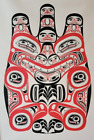 1973 Bill Reid  Haida GRIZZLY Silkscreen Print Pencil Signed  & Numbered 578/600