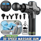 30 Speeds Massage Gun Muscle Tissue Percussion Massager Electric Vibrating Relax
