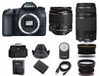Canon EOS 70D DSLR Camera with EF-S 18-55mm and 75-300mm IS III Lens (4 LENSES)