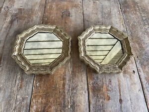 Vintage Small Gold Decorative Mirrors Burwood