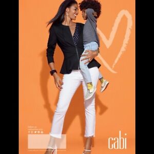 Cabi New NWT High-Low Crop #5879 White  Size 0 - 20 stretch Was $143