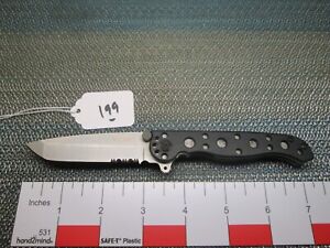 #199 Black CRKT M 16-10Z Serrated Tanto Liner Lock Knife