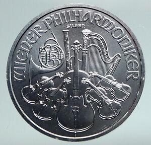 2021 AUSTRIA Violins of VIENNA PHILHARMONIC Proof Silver 1 1/2 Euro Coin  i91044