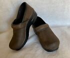 DANSKO Professional Size 38 EU / 7.5 US Antique Brown Oiled Leather Clogs Shoes