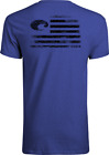 40% Off Costa Del Mar Pride Flag Short Sleeve T-shirt- Royal Blue - Free Ship