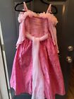Disney Store PRINCESS AURORA Sleeping Beauty Dress Up Deluxe Costume Sz 7/8