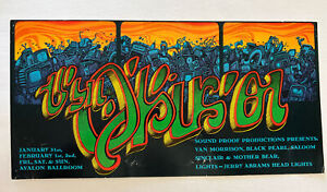 The Junkyard AOR Original Van Morrison Concert Poster From 1969 Rick Griffin
