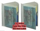 WALLET INSERT SET OF 2 PREMIUM QUALITY 6 PAGES CARD PICTURE HOLDER FREE SHIPPING