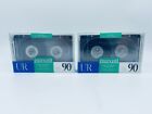 NEW Lot of 2 Maxell UR 90 Minute Blank Audio Cassette Tapes Normal Bias Sealed
