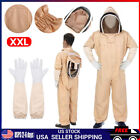 Professional Full Beekeeping Suit Protective Bee Heavy Duty with Gloves XXL NEW