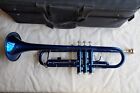Slade  brand Blue TRUMPET with case and mouthpiece
