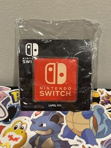 Nintendo Switch Pin Logo Large 2 Inch Logo Video Game Collectible Lapel