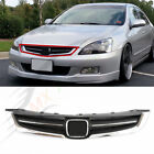 🔥For Honda Accord 7th 2005-2007 ABS Chrome Front Upper Bumper Mesh Grill Grille (For: 2007 Honda Accord)